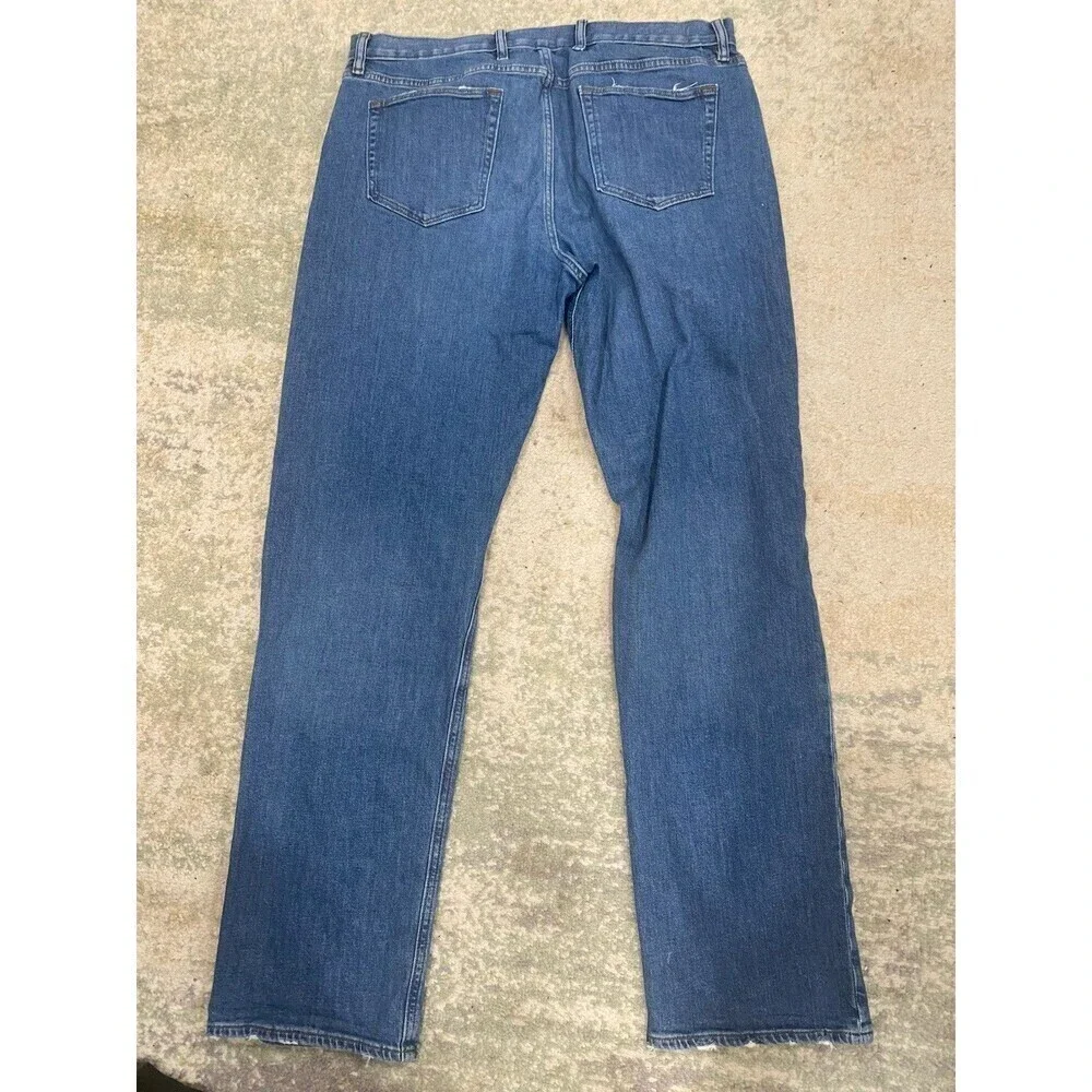 Banana Republic Mens Size 38x36 Blue Straight Fit Travel Jeans